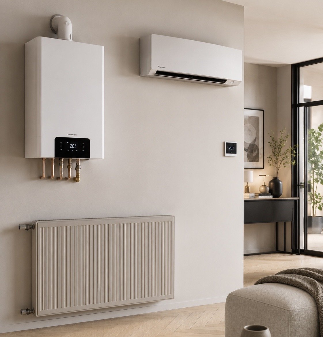 Verwarming & Klimaat. Cv-ketels, vloerverwarming, radiatoren, thermostaten en airco. Veilig geïnstalleerd.